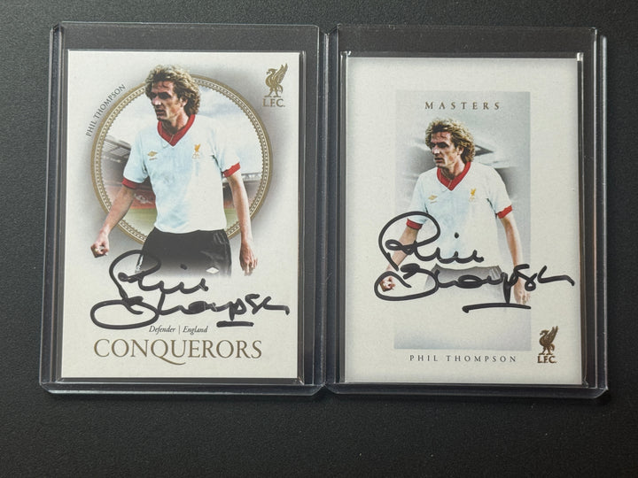 2024-25 Futera Club Live Liverpool Masters and Conquerors On-Card Autos Phil Thompson
